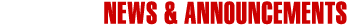 News and Announcements